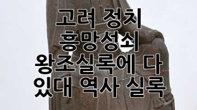 고려 정치 흥망성쇠, 왕조실록에 다 있대🤫 #역사 #실록